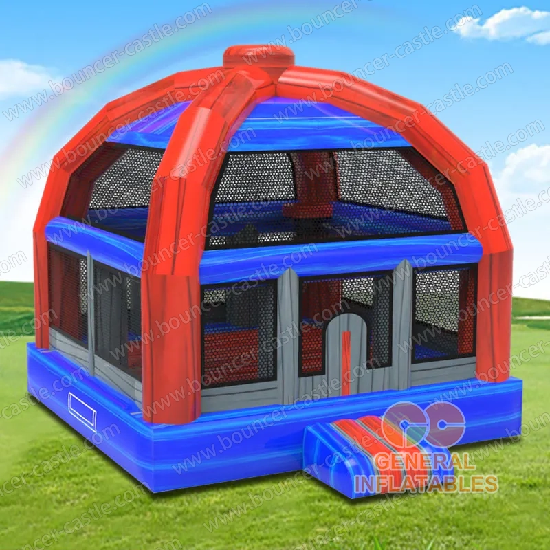  Red bounce house