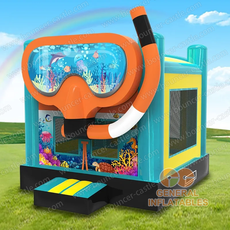 Diving goggles bounce house