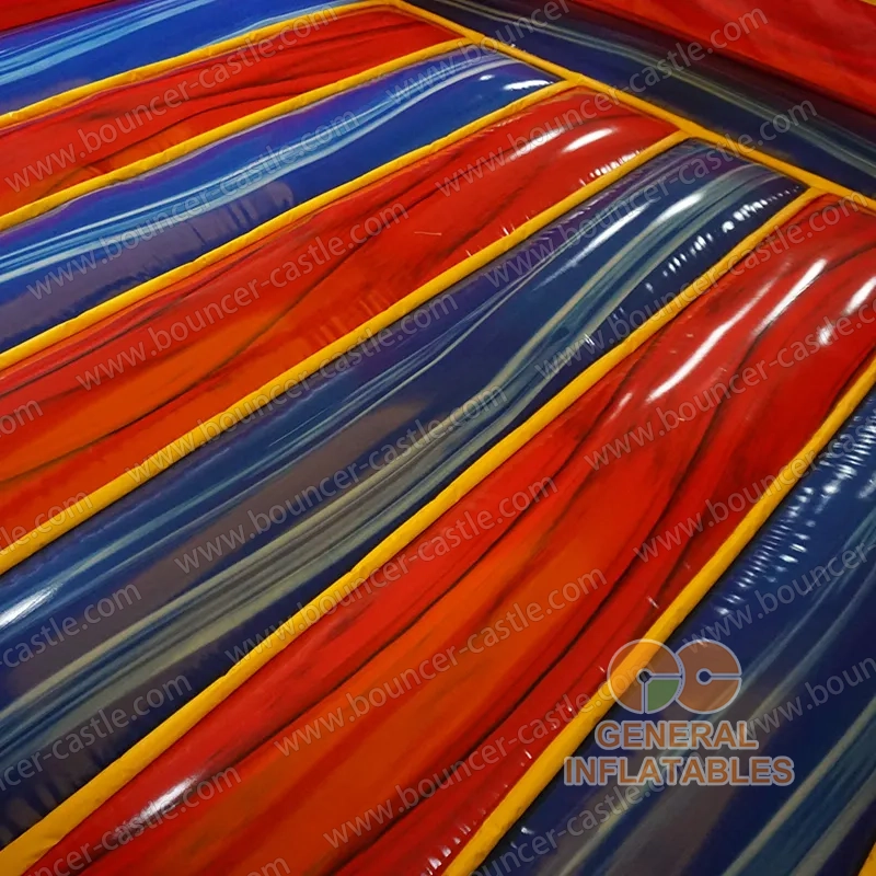  Red and blue marble bounce house