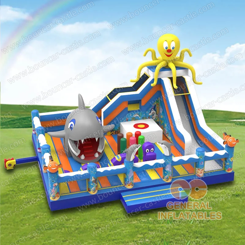 GF-130 Under the sea playground with moving shark