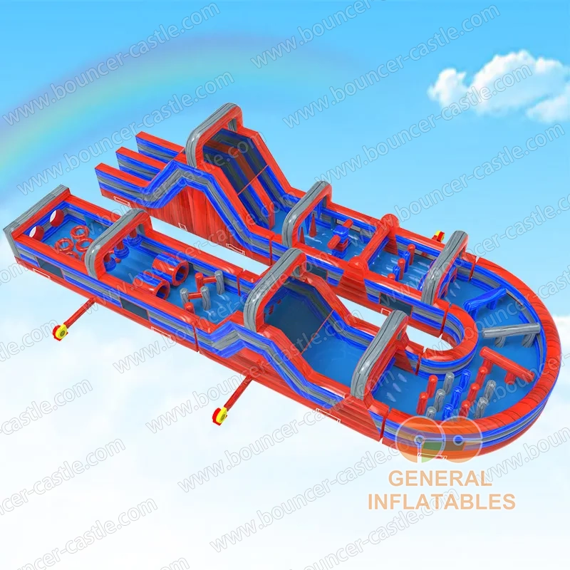 Red and Blue obstacle course