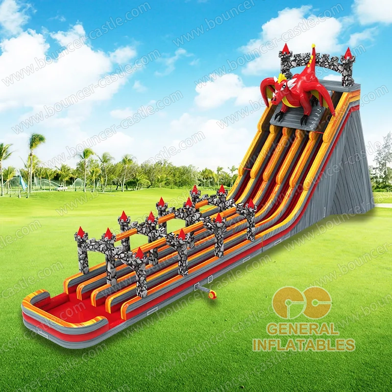 Giant Dragon age Multi-Lane water slide