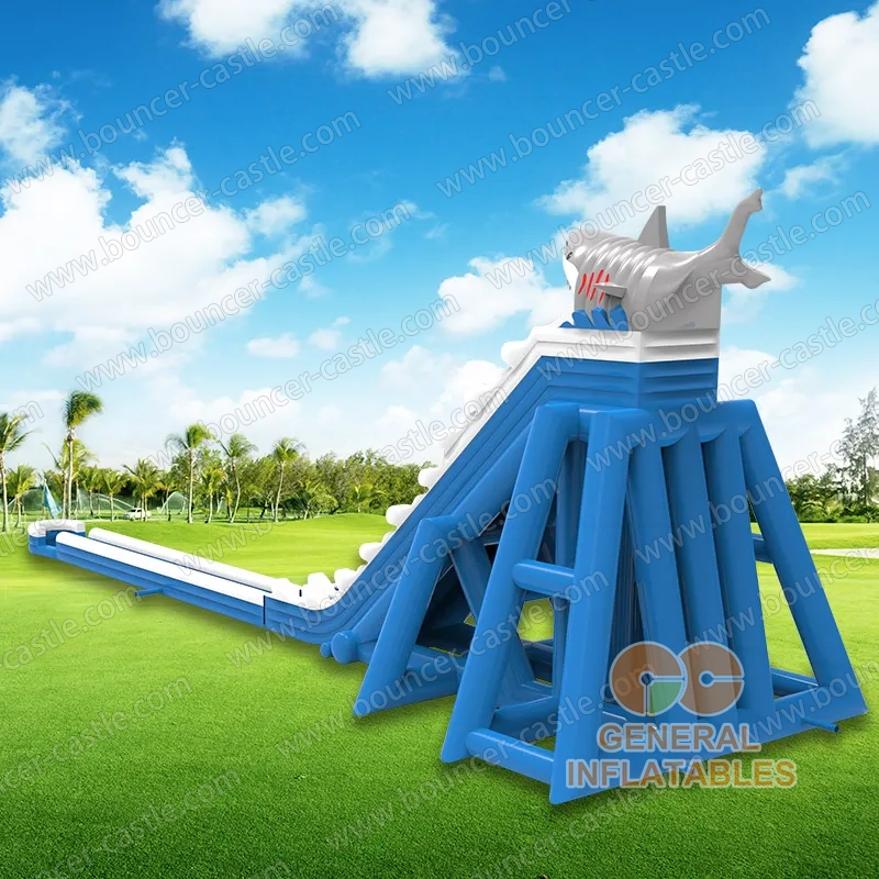 Giant Shark hippo water slide