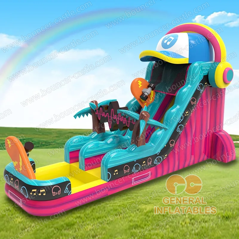 Musical rhythm water slide